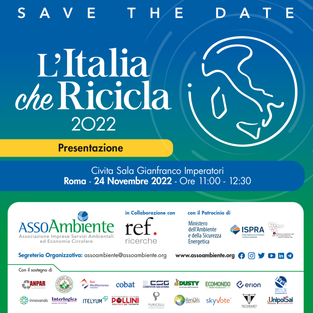 save the date italia che ricicla post