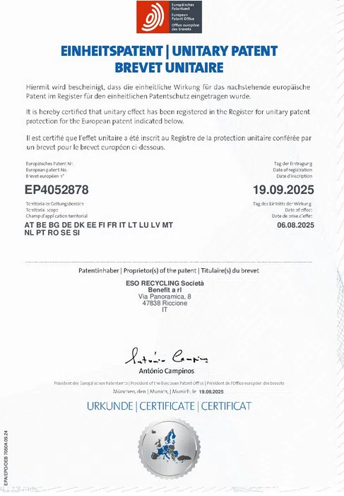 Certificato di brevetto unitario