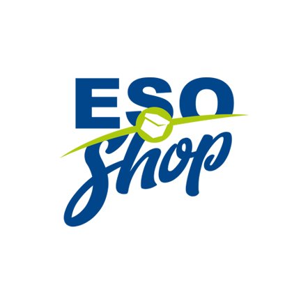 Logo di ESO Shop colorato e moderno - prodotti